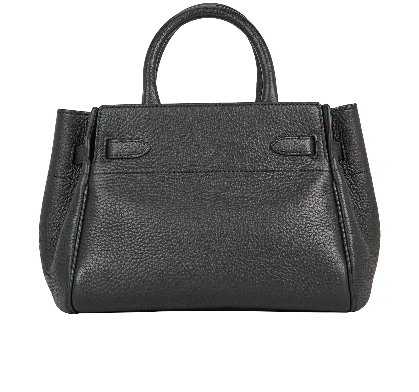 Belted Bayswater Tote, &pound;550, Handbags, Black, Leather, Back view